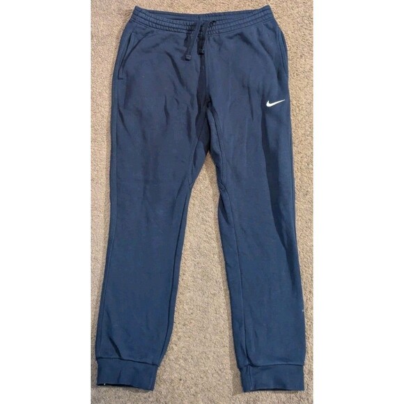 Nike Sportswear Club Fleece Blue Joggers Sweatpants 716830-410 Men's L - Picture 1 of 5